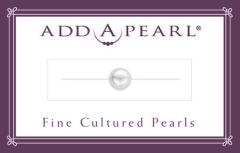 6.5mm Cultured Pearl on a Classic Add-A-Pearl Card C65 Cultured Pearl