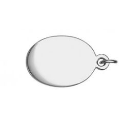 Engravable Oval Charm CH-524-14K Engraving Charms