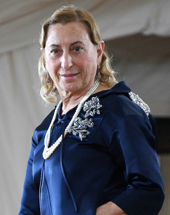 Muccia Prada in Pearls