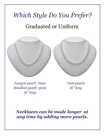 pearl necklace types