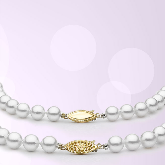 Add-a-Pearl Starter with Three 5mm Pearls cp3-5wg - Bryan Jewelry