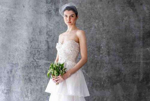 Tiered Skirt Wedding Gowns, Martha Steward, Add-A-Pearl