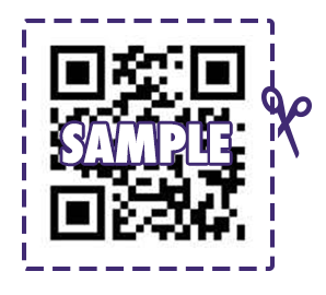 Cut out the QR code (optional)