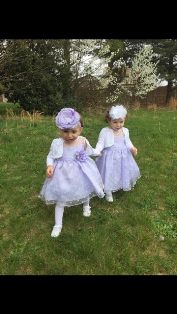 Chloe and Sophia on Easter