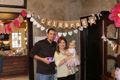 Vivie on her first birthday