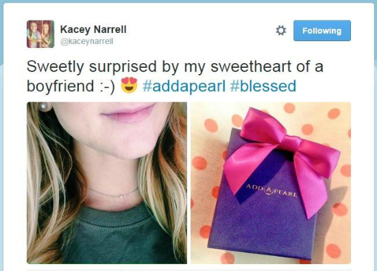Kacey shows off her boyfriend's sweet gift!